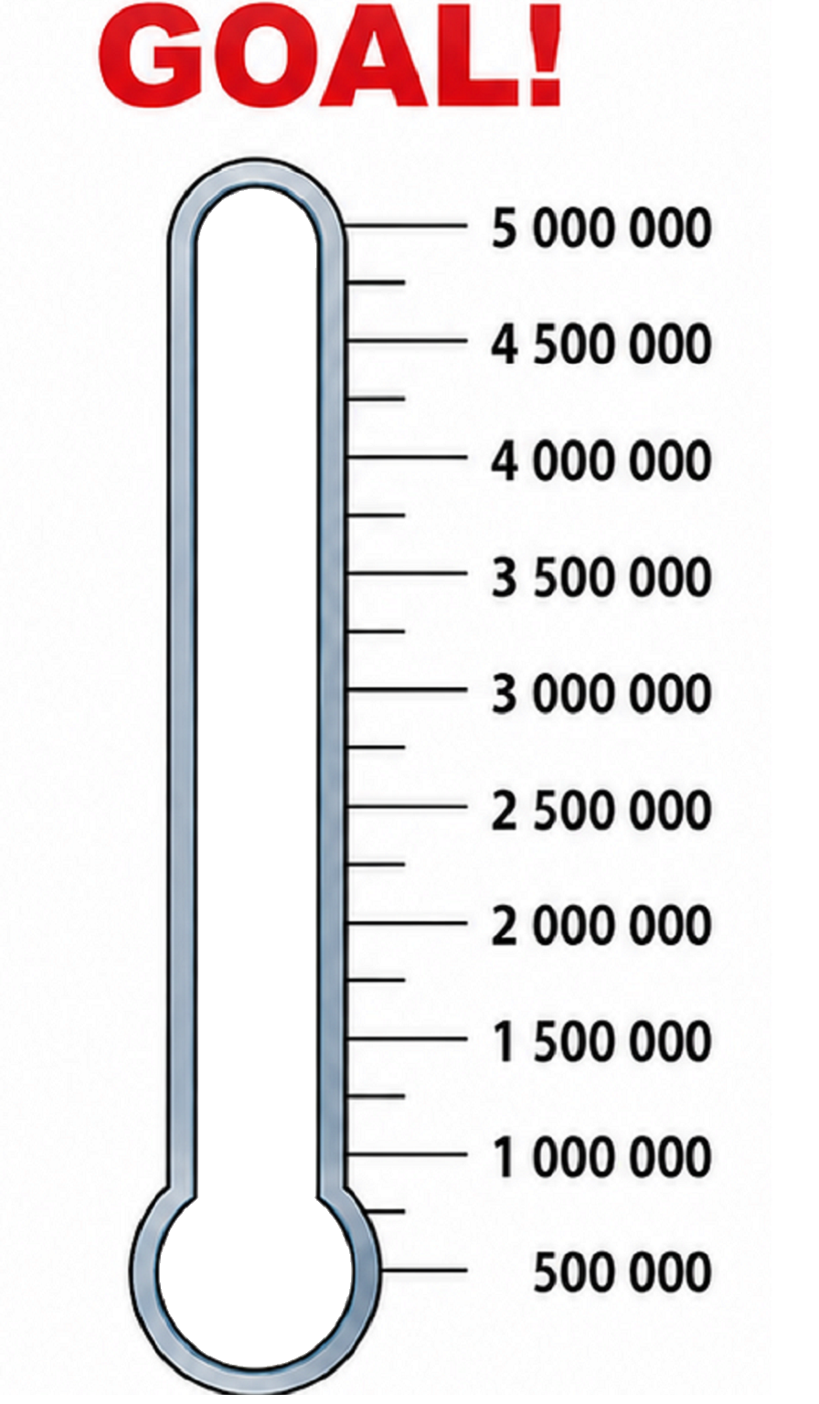 Fundraising thermometer